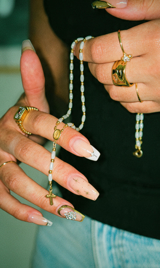 Collier Crucifix pearl
