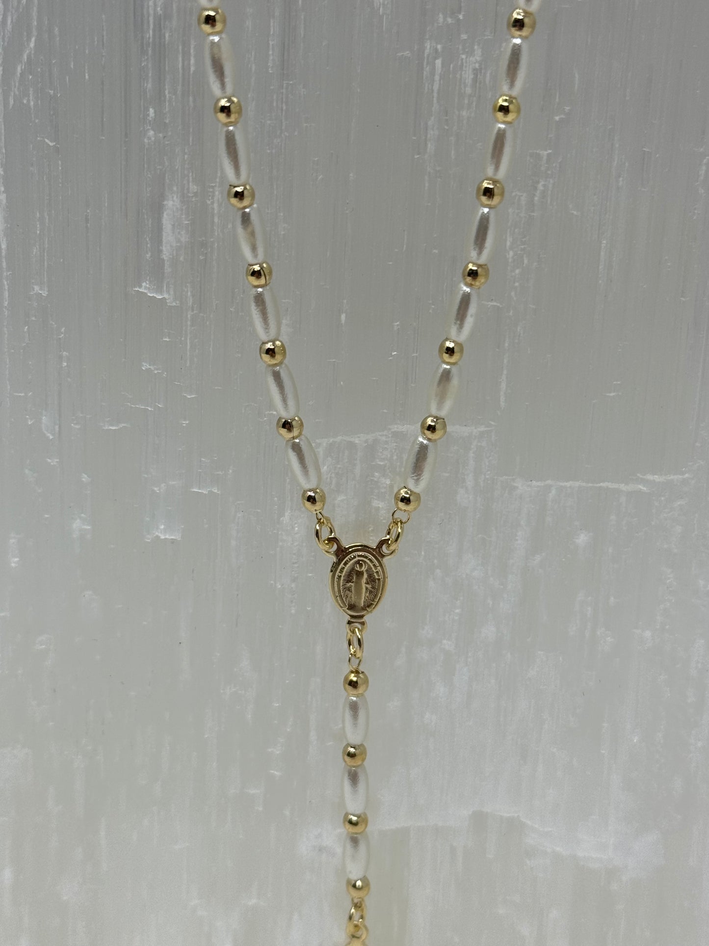 Collier Crucifix pearl