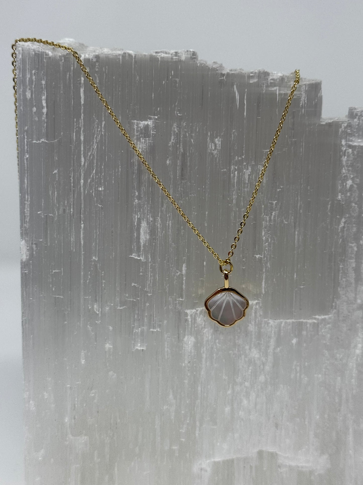 Collier White Shell